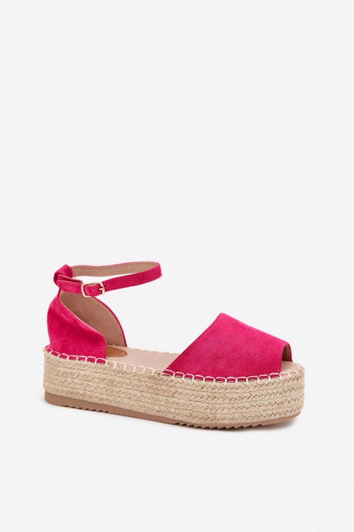 basutės Espadrilės su platforma Su Braid rožinės spalvos Selise basutės Espadrilės su platforma Su Braid rožinės spalvos Selise