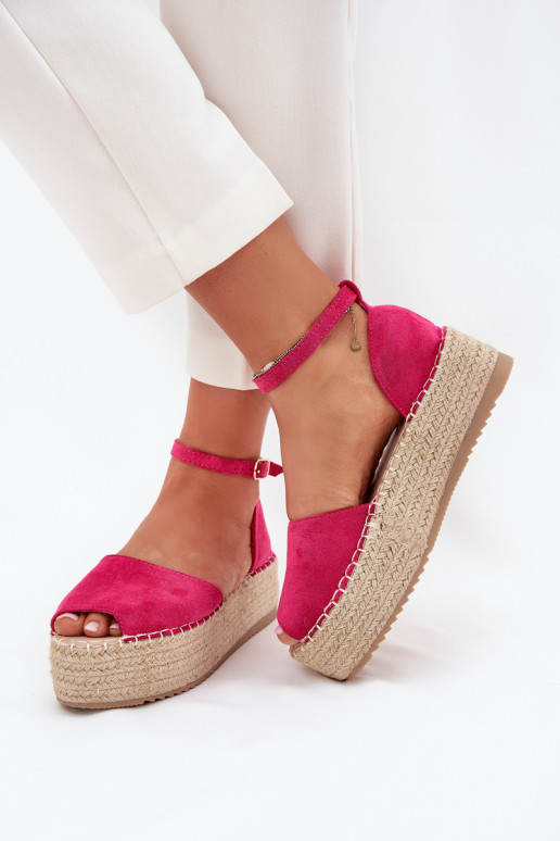 basutės Espadrilės su platforma Su Braid rožinės spalvos Selise basutės Espadrilės su platforma Su Braid rožinės spalvos Selise