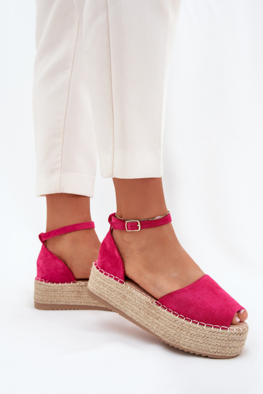 basutės Espadrilės su platforma Su Braid rožinės spalvos Selise basutės Espadrilės su platforma Su Braid rožinės spalvos Selise