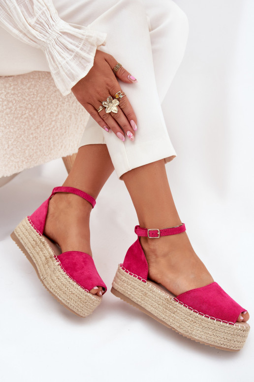 basutės Espadrilės su platforma Su Braid rožinės spalvos Selise basutės Espadrilės su platforma Su Braid rožinės spalvos Selise
