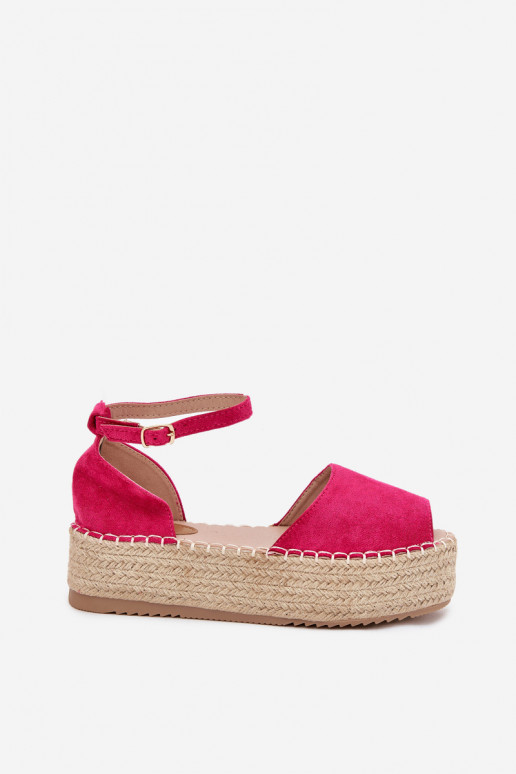 basutės Espadrilės su platforma Su Braid rožinės spalvos Selise basutės Espadrilės su platforma Su Braid rožinės spalvos Selise