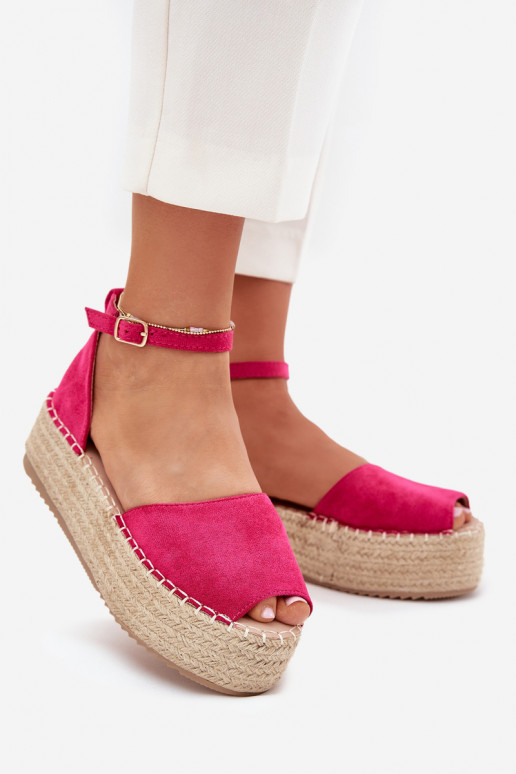 basutės Espadrilės su platforma Su Braid rožinės spalvos Selise basutės Espadrilės su platforma Su Braid rožinės spalvos Selise