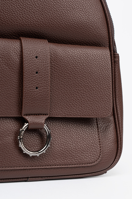 rudos spalvos kuprinė ponios iš eko odos