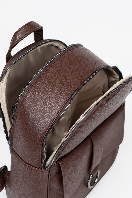 rudos spalvos kuprinė ponios iš eko odos