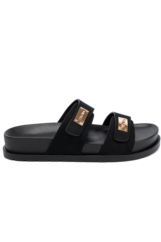 Šlepetės su platforma ze auksinismi detalami Šlepetės su platforma ze auksinismi detalami