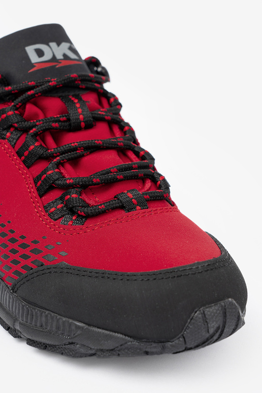 Raudoni trekingo batai ant storos platformos DK Raudoni trekingo batai ant storos platformos DK
