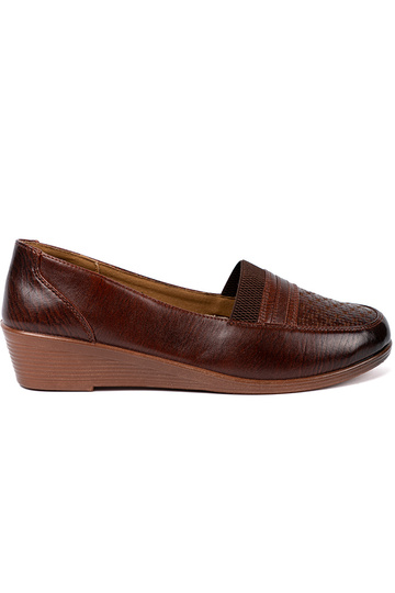 moteriški pusbačiai slip-on z fakturoĮanym noskiem 2