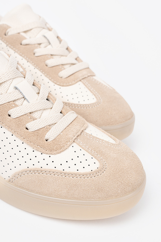 Moteriški laisvalaikio batai ažūriniai ryškiaismėlio spalvos