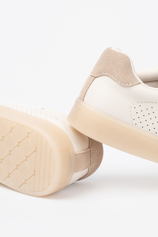 Moteriški laisvalaikio batai ažūriniai ryškiaismėlio spalvos