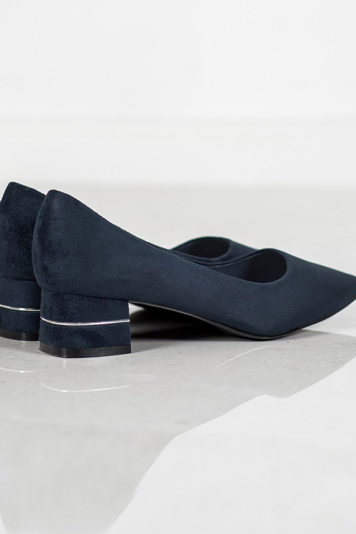 Bateliai su dekoratyvine juostele mėlynos spalvos