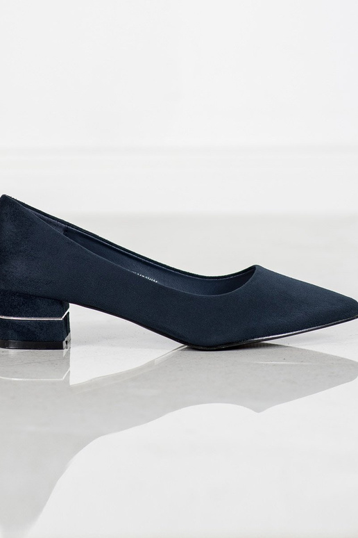 Bateliai su dekoratyvine juostele mėlynos spalvos