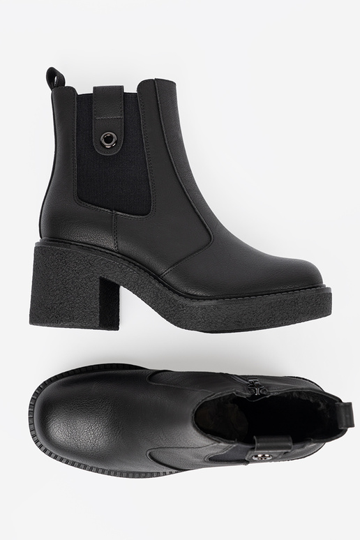 Elegantiško stiliaus juodos spalvos batai z elastyczną ĮstaĮką Sergio Leone