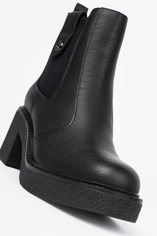 Elegantiško stiliaus juodos spalvos batai z elastyczną ĮstaĮką Sergio Leone