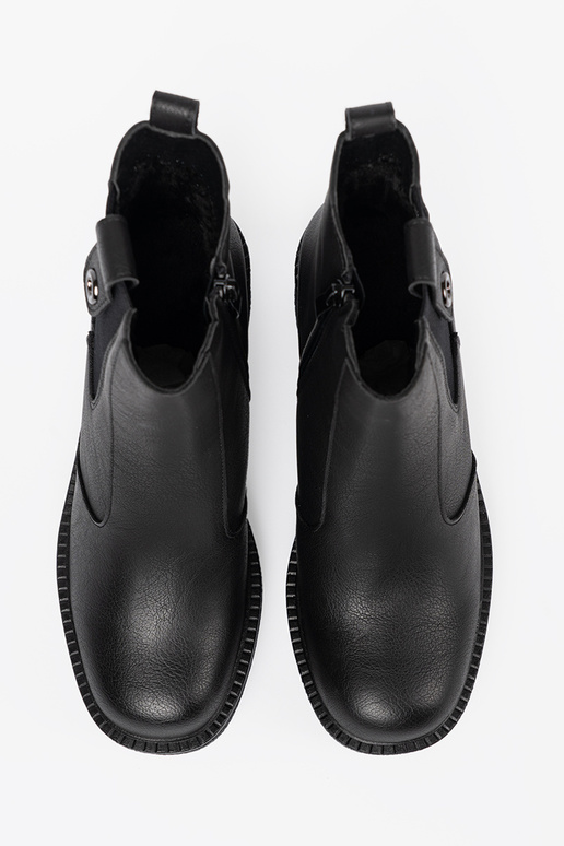 Elegantiško stiliaus juodos spalvos batai z elastyczną ĮstaĮką Sergio Leone