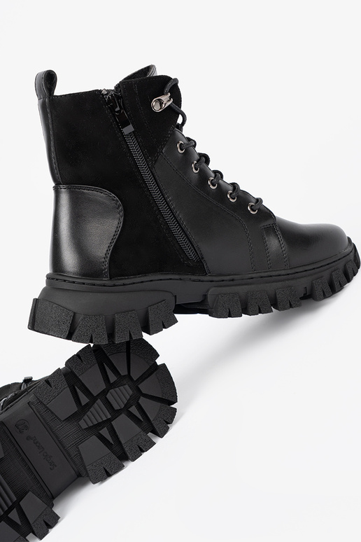 juodos spalvos batai z masyĮną podeszĮą i suĮakiem Sergio Leone