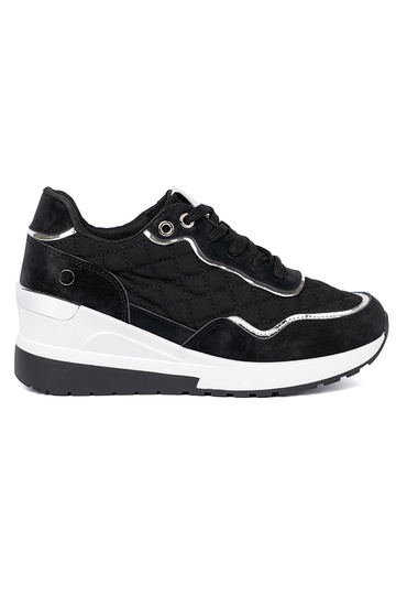 juodos spalvos Sneakers modelio batai ant pleišto 2