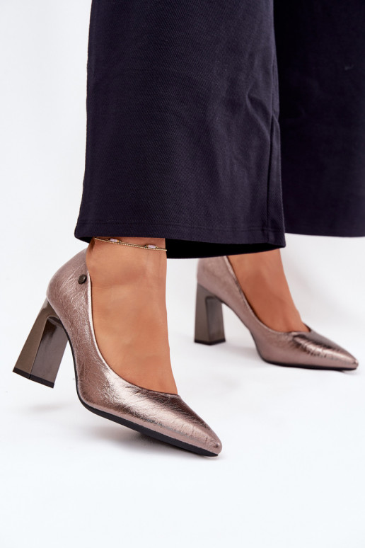 Aukštakulniai bateliai Vinceza 62252 pilkos spalvos Aukštakulniai bateliai Vinceza 62252 pilkos spalvos