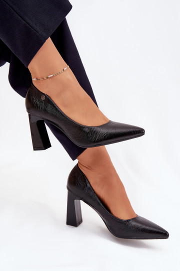 Aukštakulniai bateliai Vinceza 62252 juodos spalvos