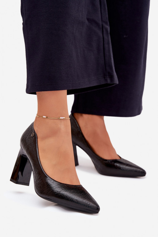 Aukštakulniai bateliai Vinceza 62252 juodos spalvos Aukštakulniai bateliai Vinceza 62252 juodos spalvos