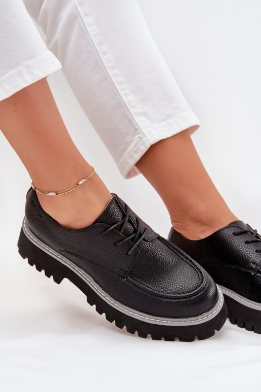 batai moteriški mokasinai Su raišteliu Big Star NN274052 juodos spalvos