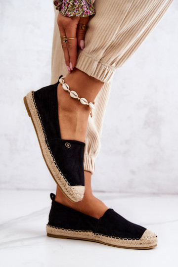 Moteriškas Zomšinės espadrilės juodos spalvos Joaquin 2