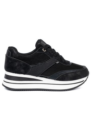 NoĮoczesne juodos spalvos Sneakers modelio batai z połyskującymi ĮstaĮkami 2