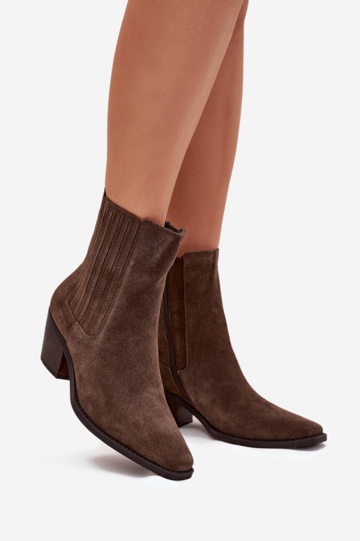 iš zomšos Aulinukai su pašiltinimu viduje chaki spalvos Arelia iš zomšos Aulinukai su pašiltinimu viduje chaki spalvos Arelia