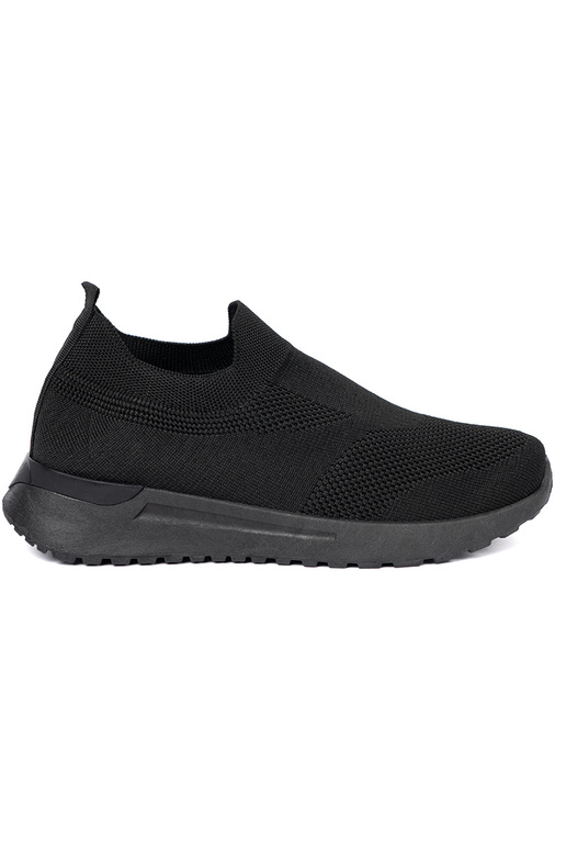 Sportinio stiliaus batai typu slip-on Į juodos spalvosm kolorze