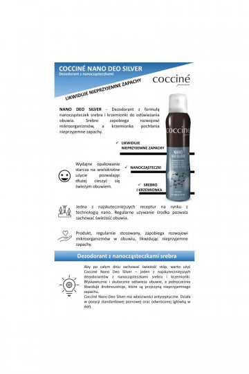 Coccine Įjungtano Deo Silver Batų gaiviklis 75ml 2