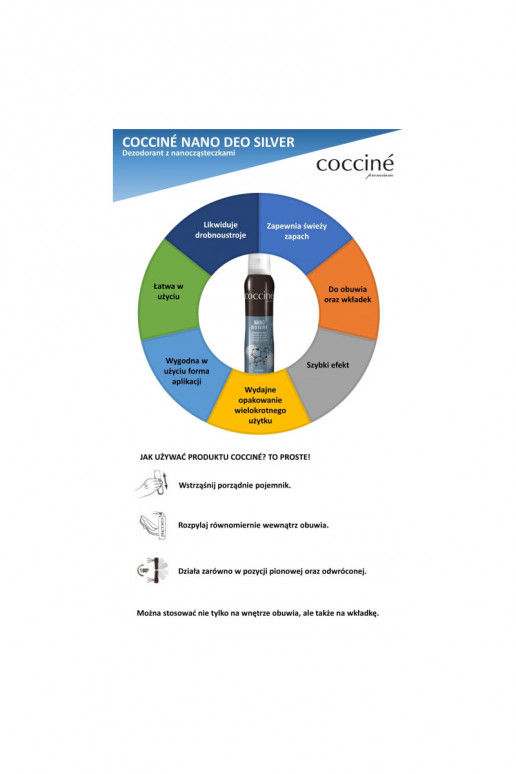 Coccine Įjungtano Deo Silver Batų gaiviklis 75ml