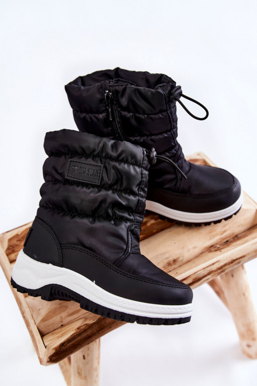 Vaikiški sniego batai su užtrauktukais Big Star KK374235 juodos spalvos