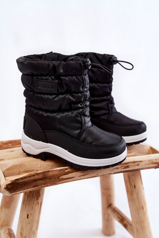 Vaikiški sniego batai su užtrauktukais Big Star KK374235 juodos spalvos