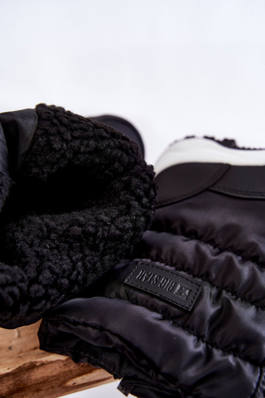 Vaikiški sniego batai su užtrauktukais Big Star KK374235 juodos spalvos