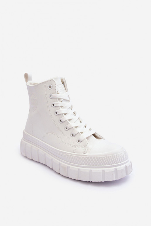 pašiltinti Oda laisvalaikio batai Į Pilį Big Star MM274624 baltos spalvos