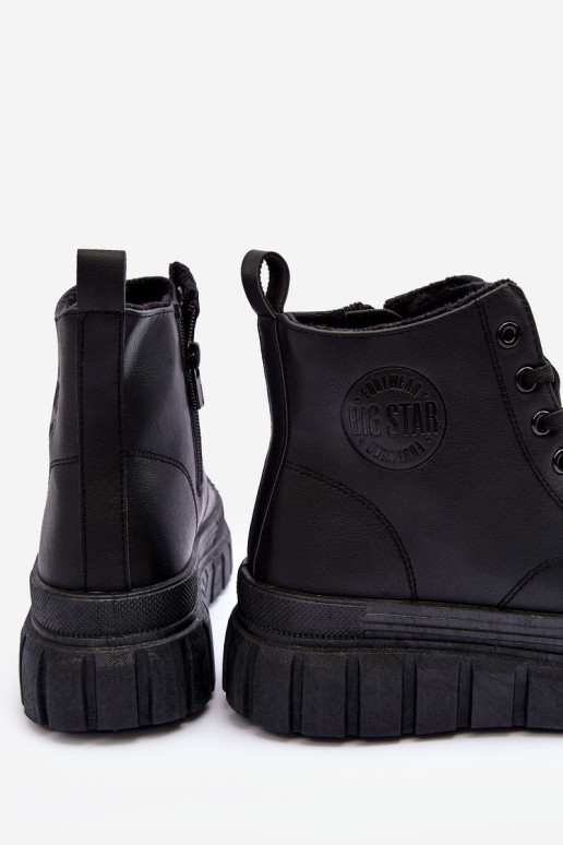 pašiltinti Oda laisvalaikio batai Į Pilį Big Star MM274625 juodos spalvos