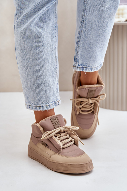 sniego batai Moteriškas Big Star OO274A532 smėlio spalvos sniego batai Moteriškas Big Star OO274A532 smėlio spalvos