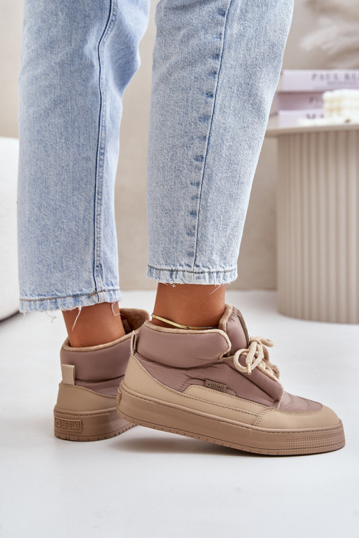 sniego batai Moteriškas Big Star OO274A532 smėlio spalvos sniego batai Moteriškas Big Star OO274A532 smėlio spalvos