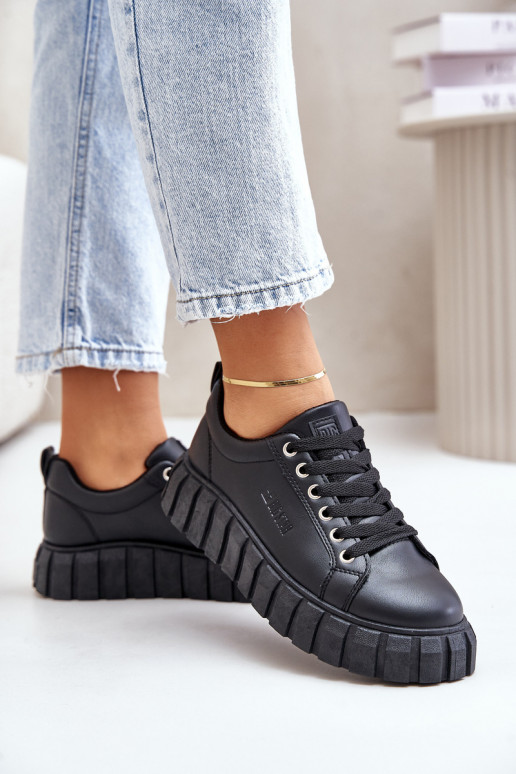 pašiltinti Sneakers modelio batai Moteriškas Big Star MM274617 juodos spalvos pašiltinti Sneakers modelio batai Moteriškas Big Star MM274617 juodos spalvos