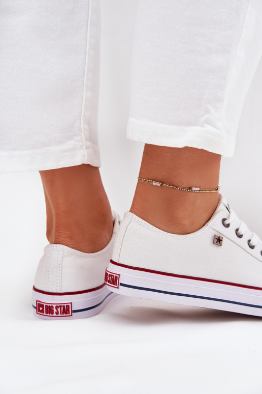 Laisvalaikio bateliai Žemas Big Star DD274A232 baltos spalvos