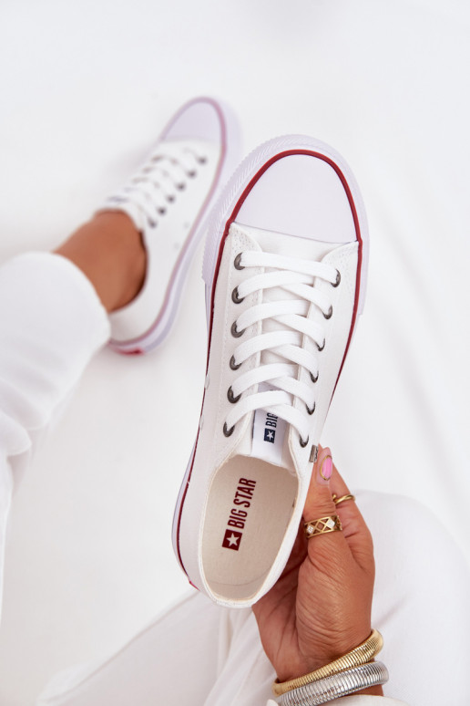 Laisvalaikio bateliai Žemas Big Star DD274A232 baltos spalvos