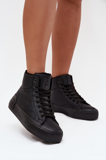 pašiltinti Laisvalaikio bateliai su platforma Big Star OO274796 juodos spalvos