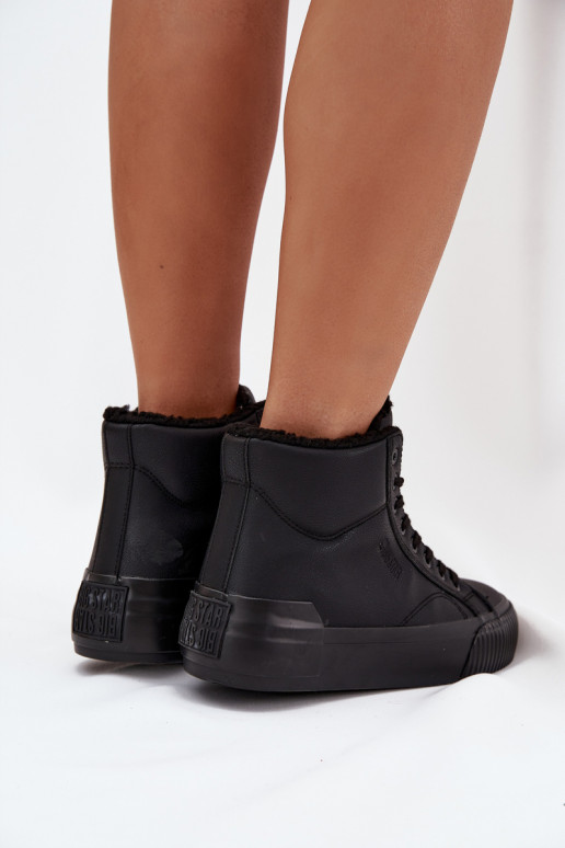 pašiltinti Laisvalaikio bateliai su platforma Big Star OO274796 juodos spalvos