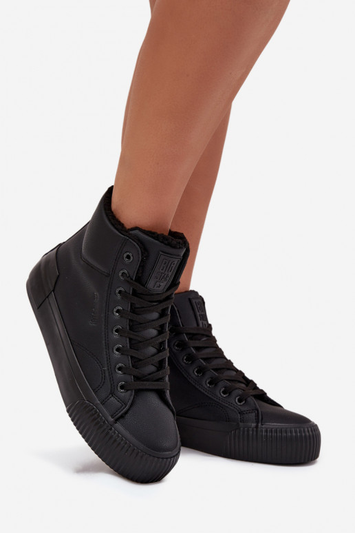 pašiltinti Laisvalaikio bateliai su platforma Big Star OO274796 juodos spalvos