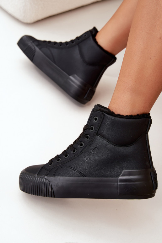 pašiltinti Laisvalaikio bateliai su platforma Big Star OO274796 juodos spalvos