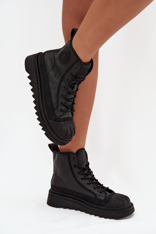 laisvalaikio batai su auliuku Moteriškas pašiltinti Big Star OO274A355 juodos spalvos