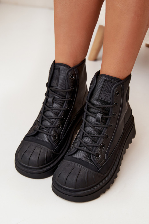 laisvalaikio batai su auliuku Moteriškas pašiltinti Big Star OO274A355 juodos spalvos