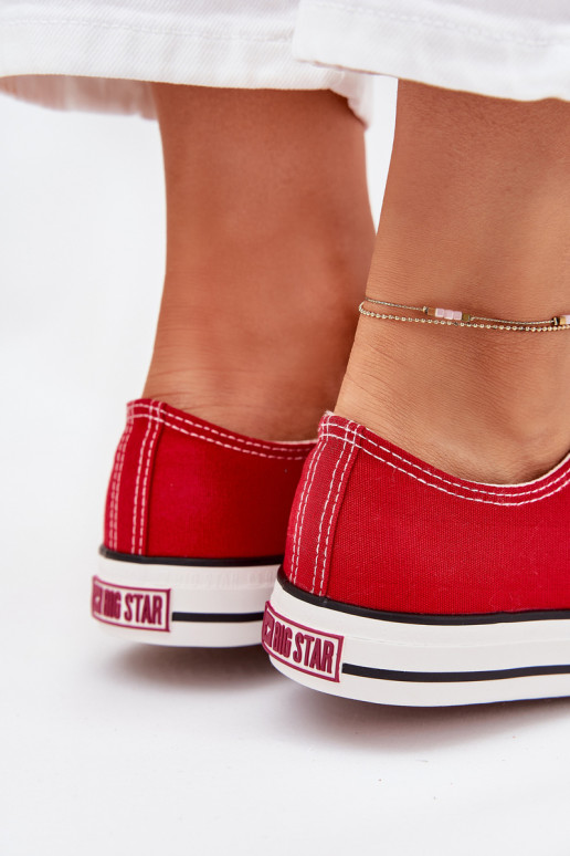 Laisvalaikio bateliai Žemas Big Star DD274A234 raudonos spalvos