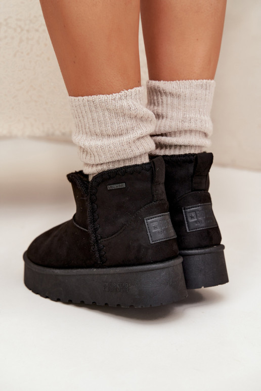 sniego batai Moteriškas su platformasuPrzeszyciami Big Star SS274128 juodos spalvos