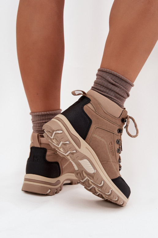 žygio batai Moteriškas Big Star SS274095 smėlio spalvos