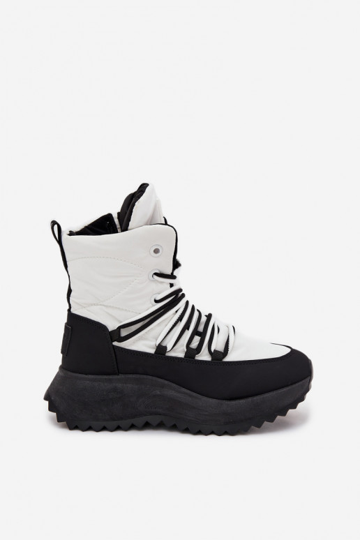 sniego batai Moteriškas Į Pilį Big Star SS274060 Baltos-juodos spalvos